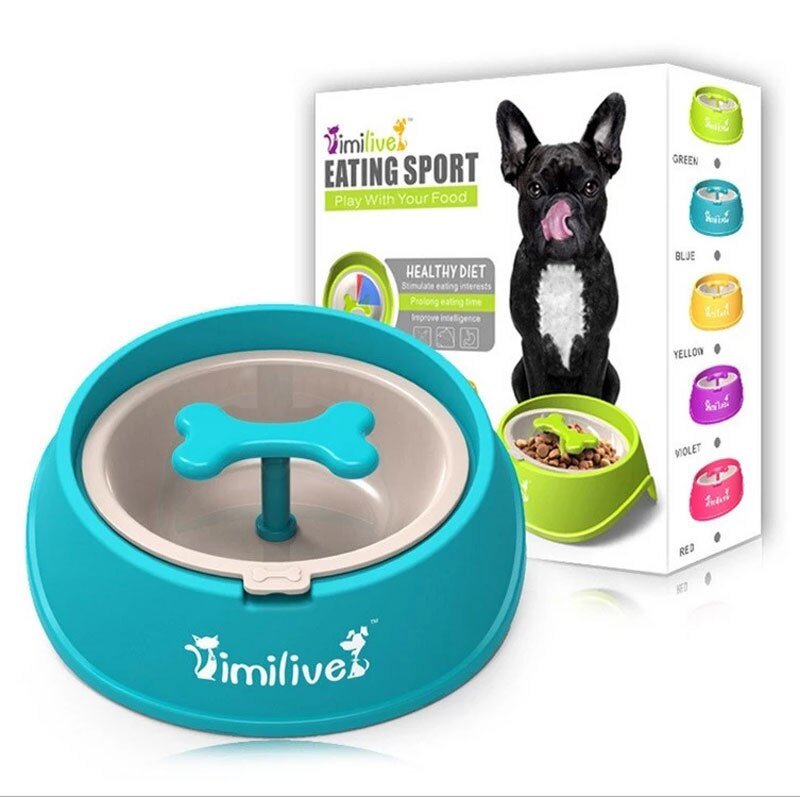 Gamelle Anti-Glouton pour Chien en Forme d’Os – Mange Lentement, Antidérapante - Furlo3CF695DA5DB74BAAA20E686835F27C1E