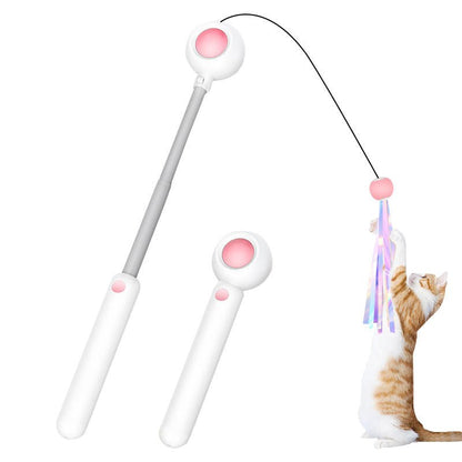 Baguette Laser Interactive pour Chat – Plumes Interchangeables & Catnip | 4 Saisons - Furlo