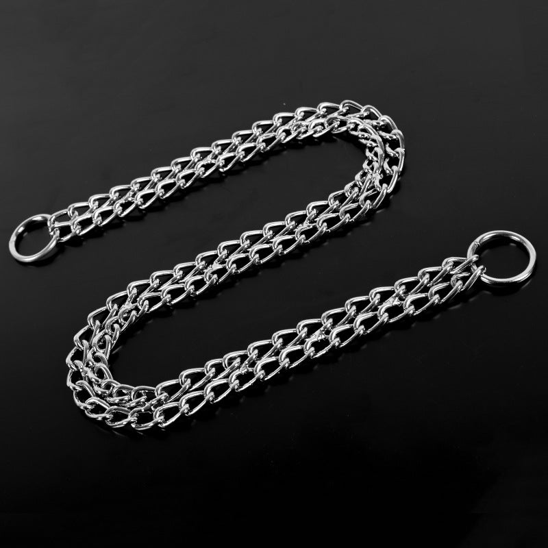 Collier Double Rang Télescopique pour Chien – Chaîne Argentée Dressage - Furlo