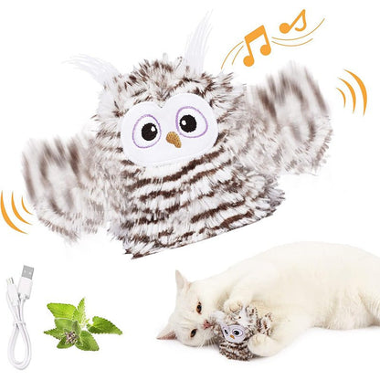 Oiseau Rechargeable USB pour Chat – Jouet Interactif Sonore à Activation Tactile | Catnip - Furlo