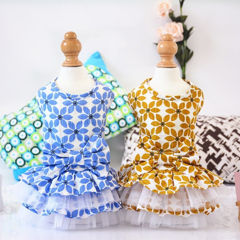 Jupe Tutu à Nœud pour Petit Chien – Tenue Printemps Été Légère - Furlo