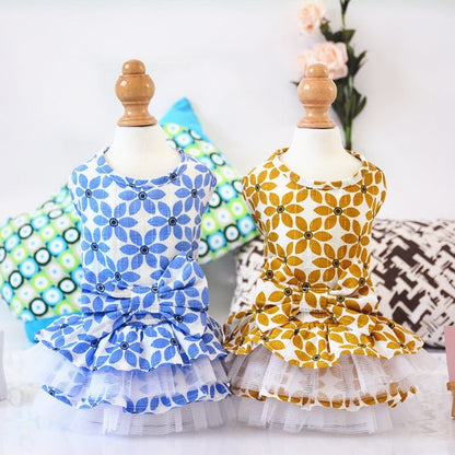 Jupe Tutu à Nœud pour Petit Chien – Tenue Printemps Été Légère - Furlo