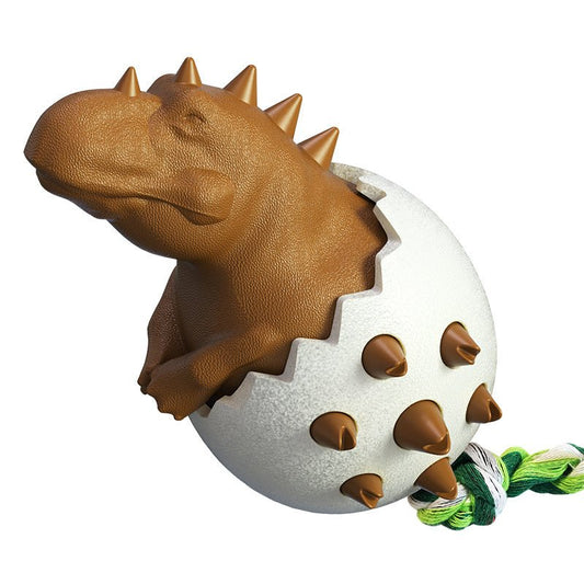 Jouet Molaire Œuf de Dinosaure pour Chien – Bâton à Mâcher & Brosse à Dents | 5 Coloris - Furlo