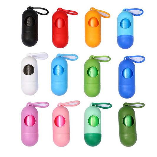 Sachets ramasse-crottes pour chien — Distributeur capsule portable - Furlo
