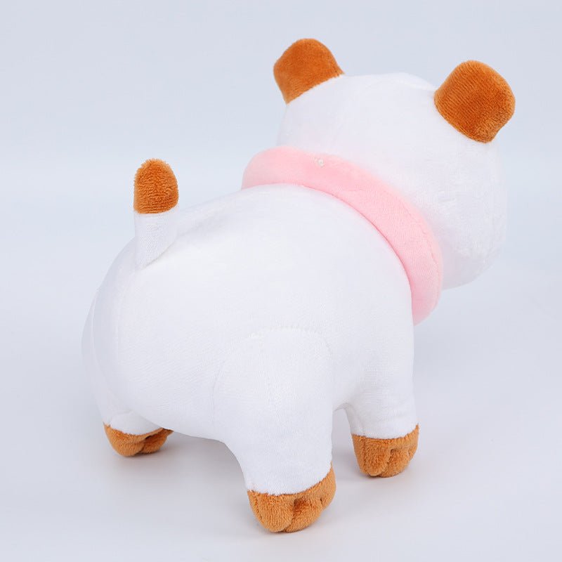 Peluche Abeille & Chiot pour Chat – Coussin Doudou en Peluche Courte | Coton PP - Furlo