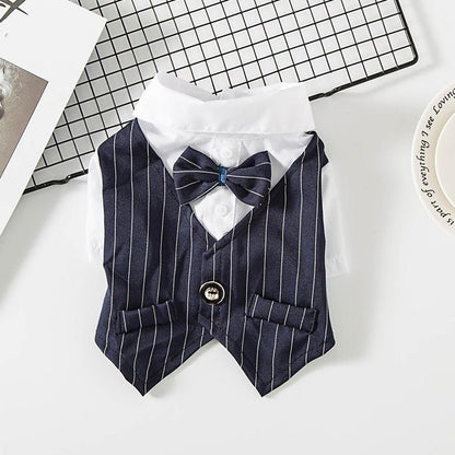 Costume de Mariage pour Chien – Tenue Chic Printemps Été - Furlo