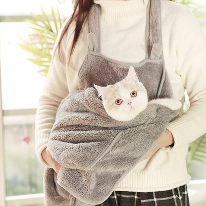 Sac de Couchage & Sac à Dos Respirant pour Chat – Velours Arctique HOOPET - Furlo