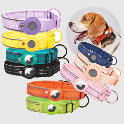Collier Porte-Localisateur GPS pour Chien Compatible Apple AirTag – Anti-Perte Réglable - Furlo7611442ACB924BD684C835D98B34AD51