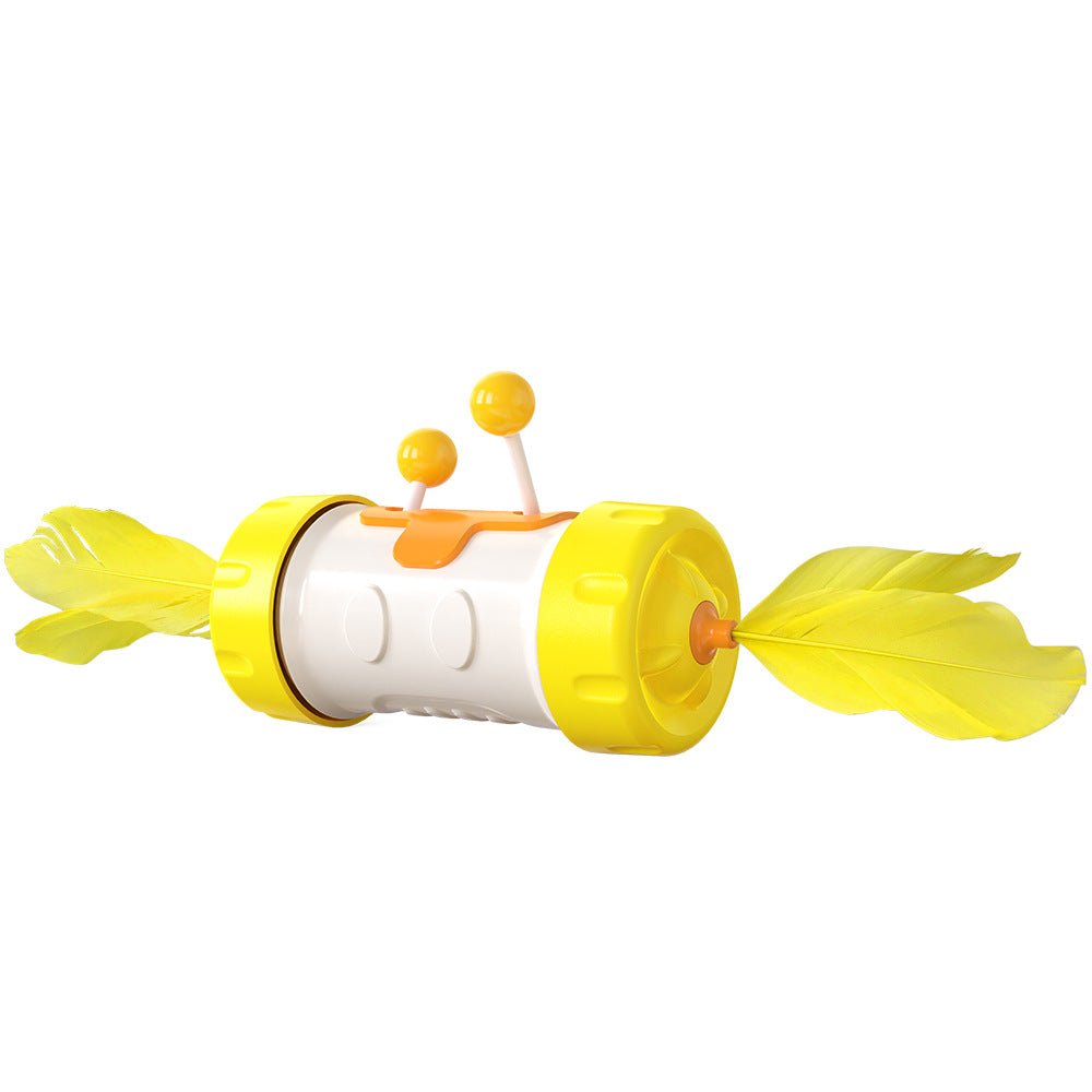 Balle Culbuto avec Plumes pour Chat – Jouet Interactif Anti-Ennui - Furlo