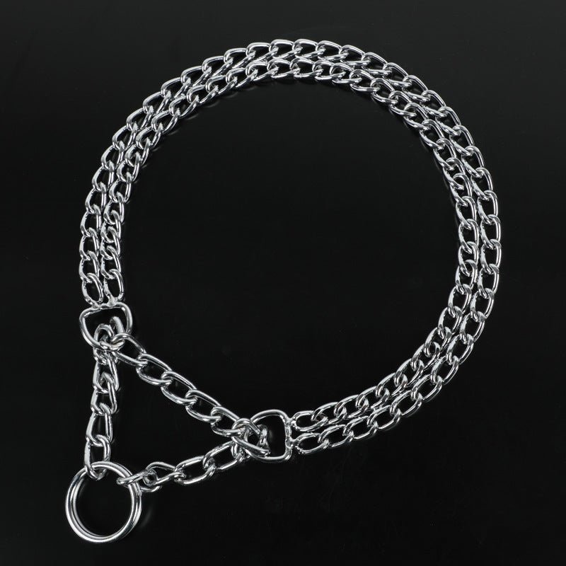 Collier Double Rang Télescopique pour Chien – Chaîne Argentée Dressage - Furlo