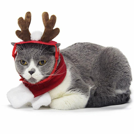 Serre-Tête Bois de Renne de Noël pour Chien & Chat – Décoration Fête | Rouge - Furlo