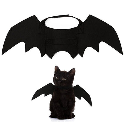 Ailes de Chauve-Souris Halloween pour Chat – Costume Félin en Feutrine Noire - Furlo
