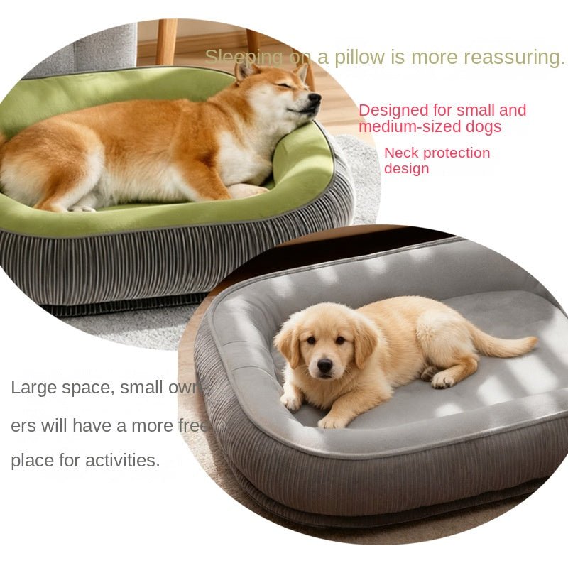 Lit Maison Semi-Fermé Toutes Saisons pour Chien et Chat – Lavable en Machine - FurloF6B05729F4834898B9019730A3E17CDB