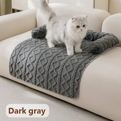 Tapis Lit Hiver Épais Imperméable pour Chien et Chat – Peluche Antidérapante