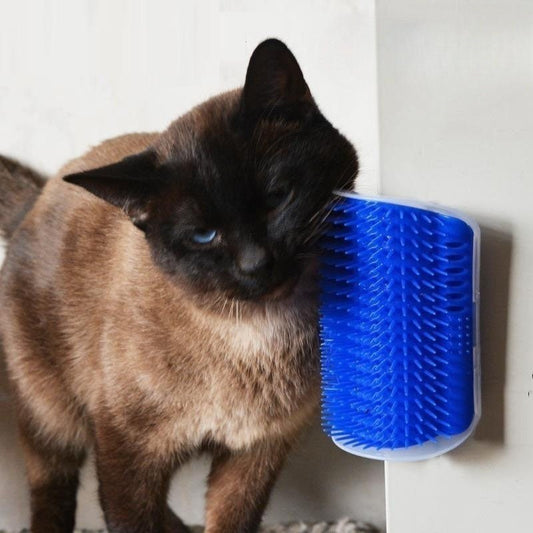 Brosse Massante d’Angle pour Chat – Peigne Mural Auto-Grattant - Furlo