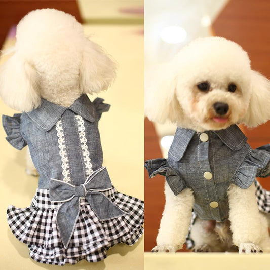 Jupe en Jean Princesse pour Petit Chien – Légère & Respirante - Furlo