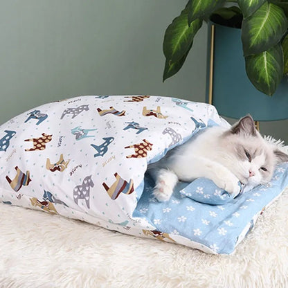 Sac de Couchage Chaud pour Chat – Lit Caverne Amovible & Lavable | Tailles S, M, L - Furlo