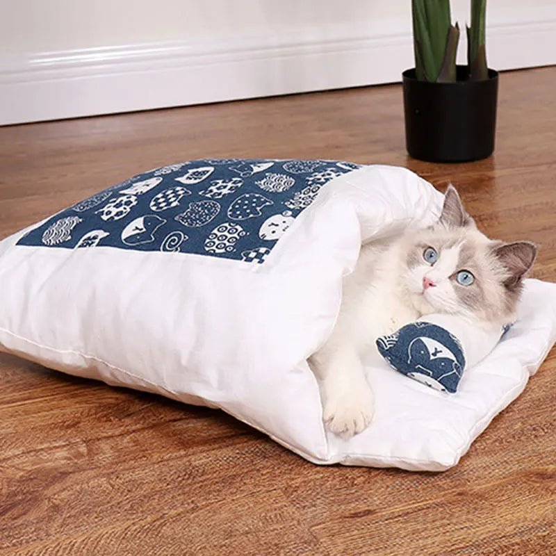 Sac de Couchage Chaud pour Chat – Lit Caverne Amovible & Lavable | Tailles S, M, L - Furlo