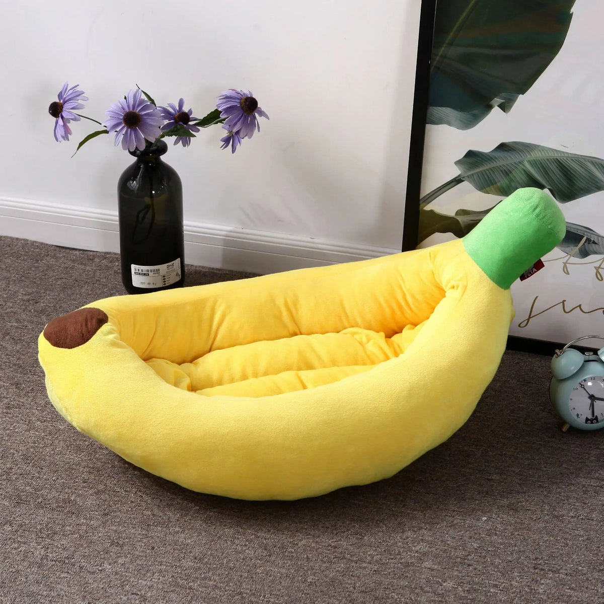 Nid Douillet Banane pour Chat et Chien – Corbeille Peluche Chaude - FurloA6E3523DB97C4095AABB8CA49A78DF45