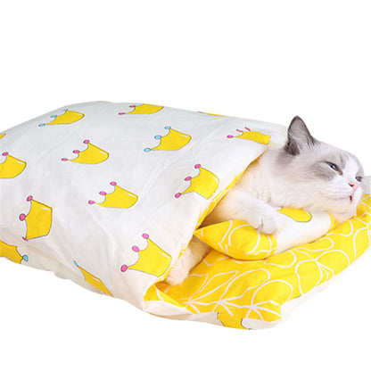 Sac de Couchage Chaud pour Chat – Lit Caverne Amovible & Lavable | Tailles S, M, L - Furlo