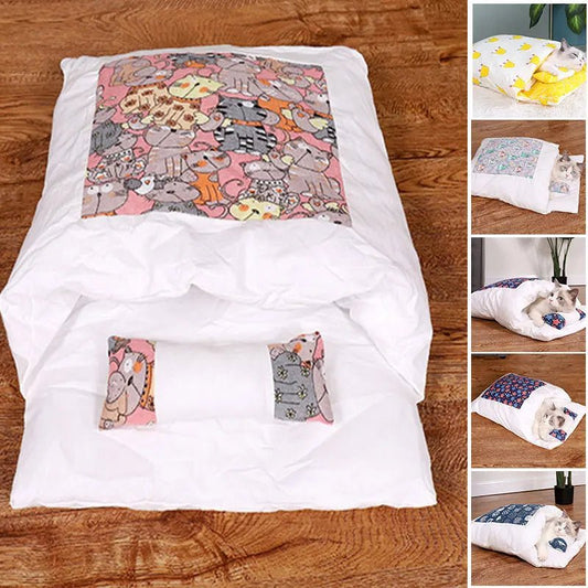 Sac de Couchage Chaud pour Chat – Lit Caverne Amovible & Lavable | Tailles S, M, L - Furlo