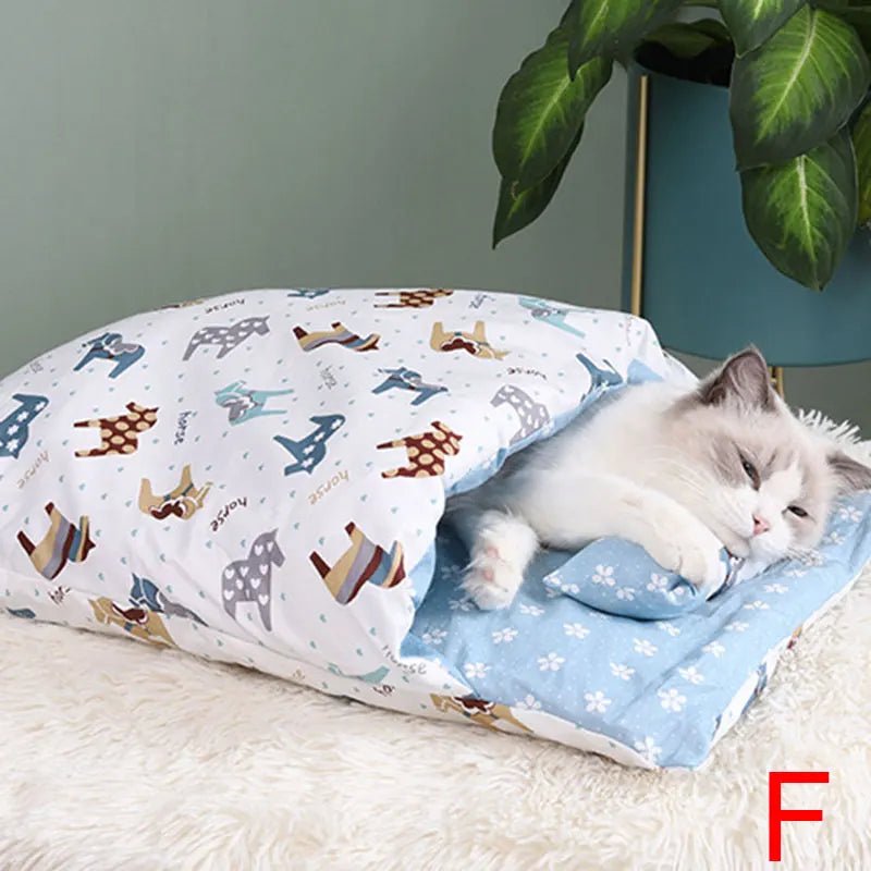 Sac de Couchage Chaud pour Chat – Lit Caverne Amovible & Lavable | Tailles S, M, L - Furlo
