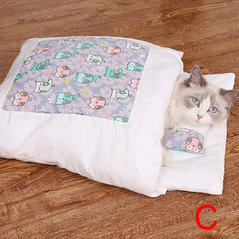 Sac de Couchage Chaud pour Chat – Lit Caverne Amovible & Lavable | Tailles S, M, L - Furlo