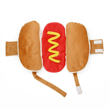 Déguisement hot-dog saucisse pour chien – Costume drôle & chaud | Halloween, Noël | S, M, L - Furlo