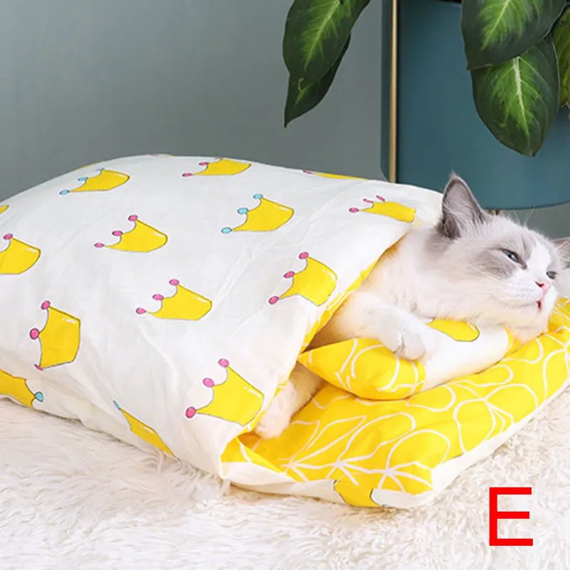 Sac de Couchage Chaud pour Chat – Lit Caverne Amovible & Lavable | Tailles S, M, L - Furlo