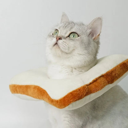 Collier de Récupération Toast pour Chat – Cône Anti-Léchage Forme Pain de Mie - Furlo