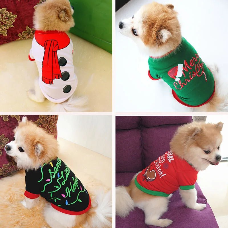 Vêtement de Noël en Coton pour Chien – Costume Festif Doux & Chaud - Furlo
