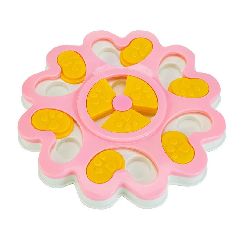 Gamelle Anti-Étouffement Design Fleur pour Chien – Distributeur de Croquettes Interactif | Ø25 cm - Furlo