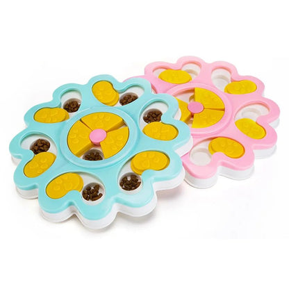 Gamelle Anti-Étouffement Design Fleur pour Chien – Distributeur de Croquettes Interactif | Ø25 cm - Furlo